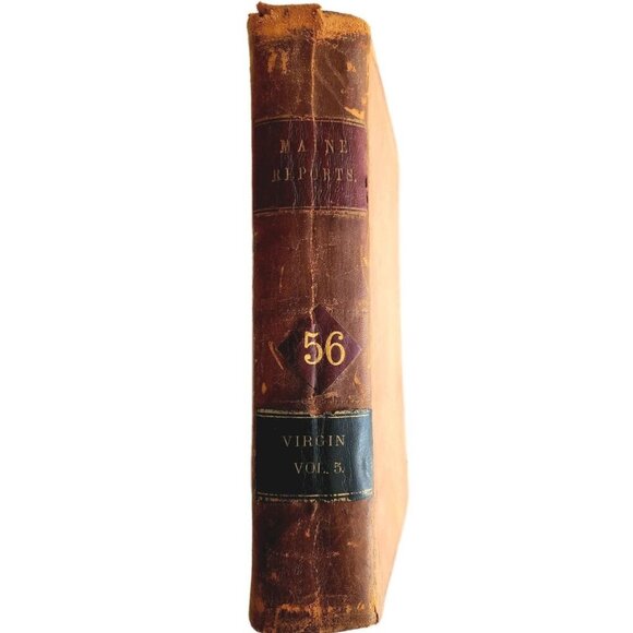 1870 Maine Reports William Virgin V5 Cases In Law Victorian 1st Edition 56 SHBS1 - Picture 3 of 5
